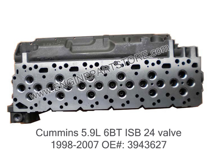 98-07 cummins dodge ram 6BT 5.9 isb 24V cylinder head OE 627
